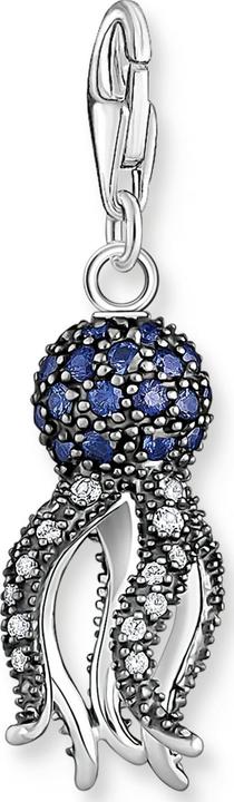Immagine prodotto Thomas Sabo Ciondolo Charm Octopus con pietre blu (Argento 925)