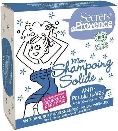 Actual product image Secrets de Provence Solid organic anti-dandruff white clay shampoo - 85g - (Solid shampoo, 85 g)