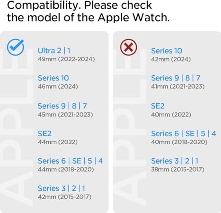 Immagine prodotto Spigen DuraPro Armor for Apple Watch 6 / 7 / 8 / 9 / 10 / SE / Ultra 1 / 2 (44 / 45 / 46 / 49mm) Nav