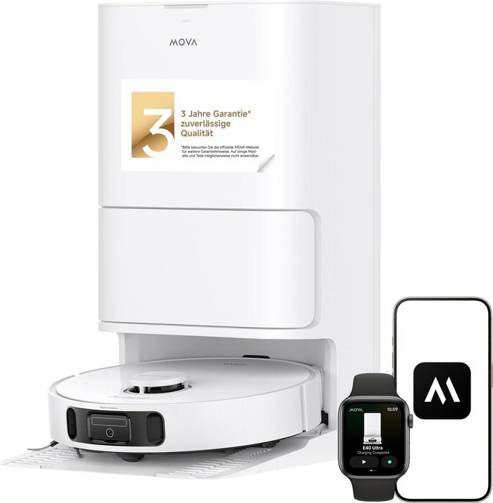 Produktbild Mova E40 Ultra (19000 Pa, Wischpads (rotierend))