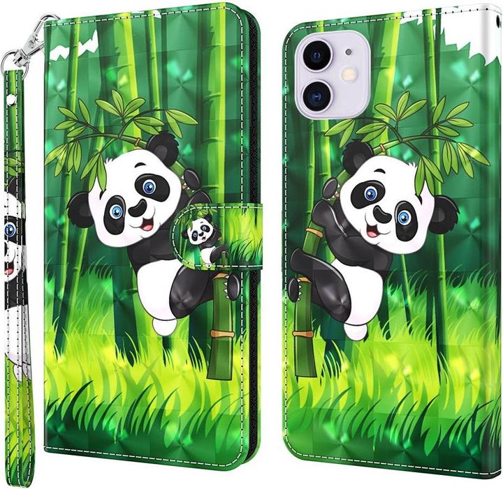 Actual product image Cover-Discount iPhone 13 - case glitter effect panda (Apple iPhone 13)