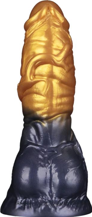 Image du produit Lovetoy Aufblasbarer Dildo mit doppelter Dichte, 7,5" / 19 cm, Gold/Schwarz