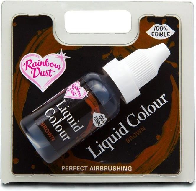 Produktbild Rainbowdust Airbrush-Farbe Braun (16 ml)