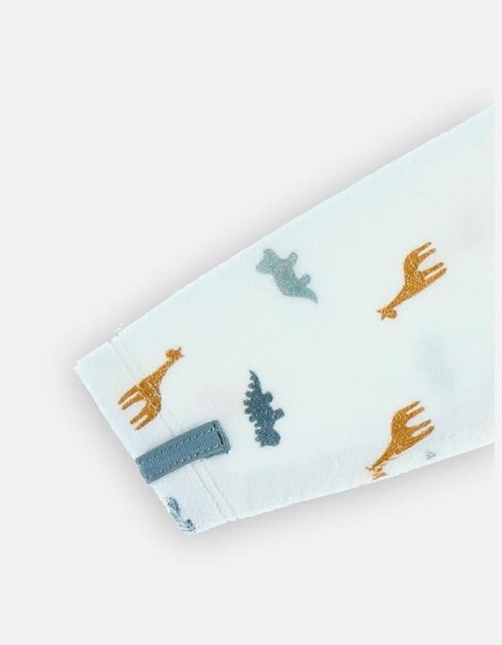 Actual product image Noukies Romper suit velour with animals white size 74 (74)