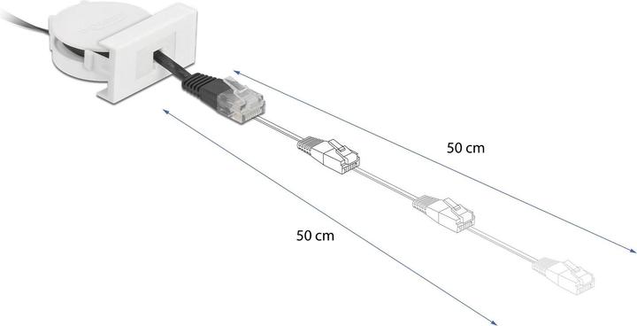 Produktbild Delock 81361 Netzwerkkabel Schwarz (S/UTP, CAT5e, 0.62 m)