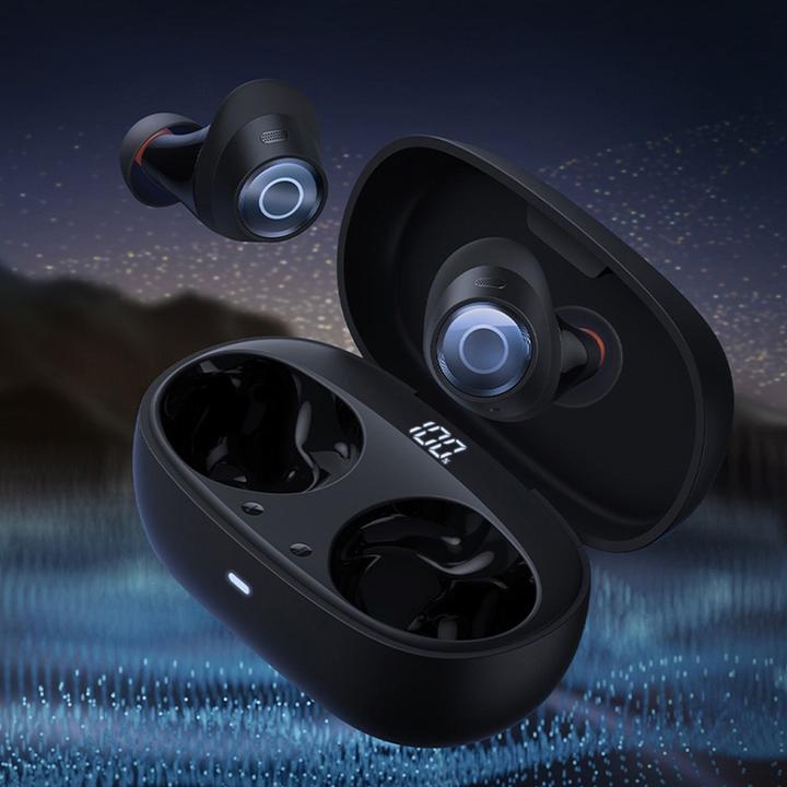 Actual product image Baseus Bowie MA20 Pro TWS Wireless Headphones with ANC and IPX6 - Black (ANC, 8 h, Wireless)