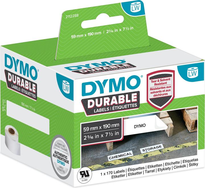 Productafbeelding Dymo LW plastic etiketten, 1 rol a 170 etiketten