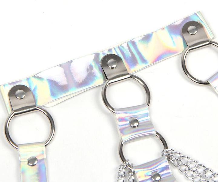 Produktbild Subblime 953737 Brustgurt Mit Ringen Und Ketten Silber Eine Grã–Sse