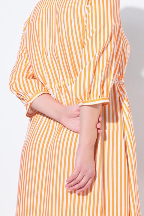 Produktbild Ulla Popken Hemdblusenkleid, Streifen, Hemdkragen, 3/4-Arm (60)