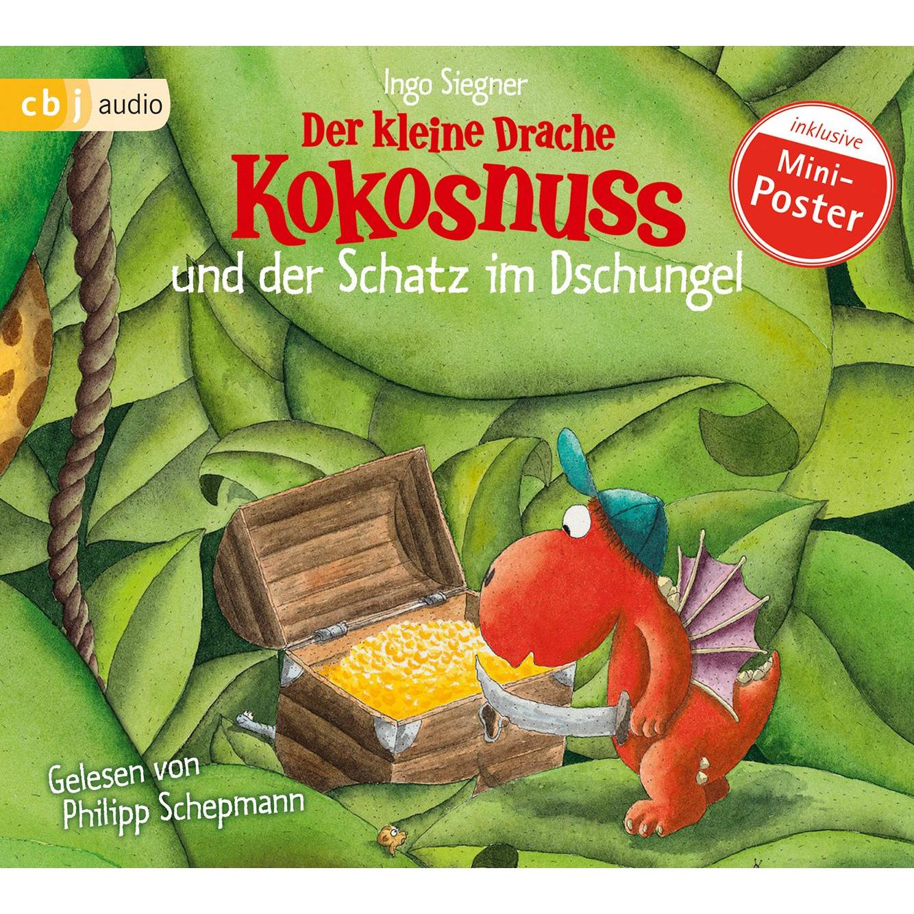 Der kleine Drache Kokosnuss und der Schatz im Dschungel, Hörbücher von Ingo Siegner