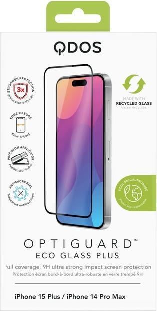 QDOS Optiguard Eco Glass Plus (1 Piece, Apple iPhone 15 Plus