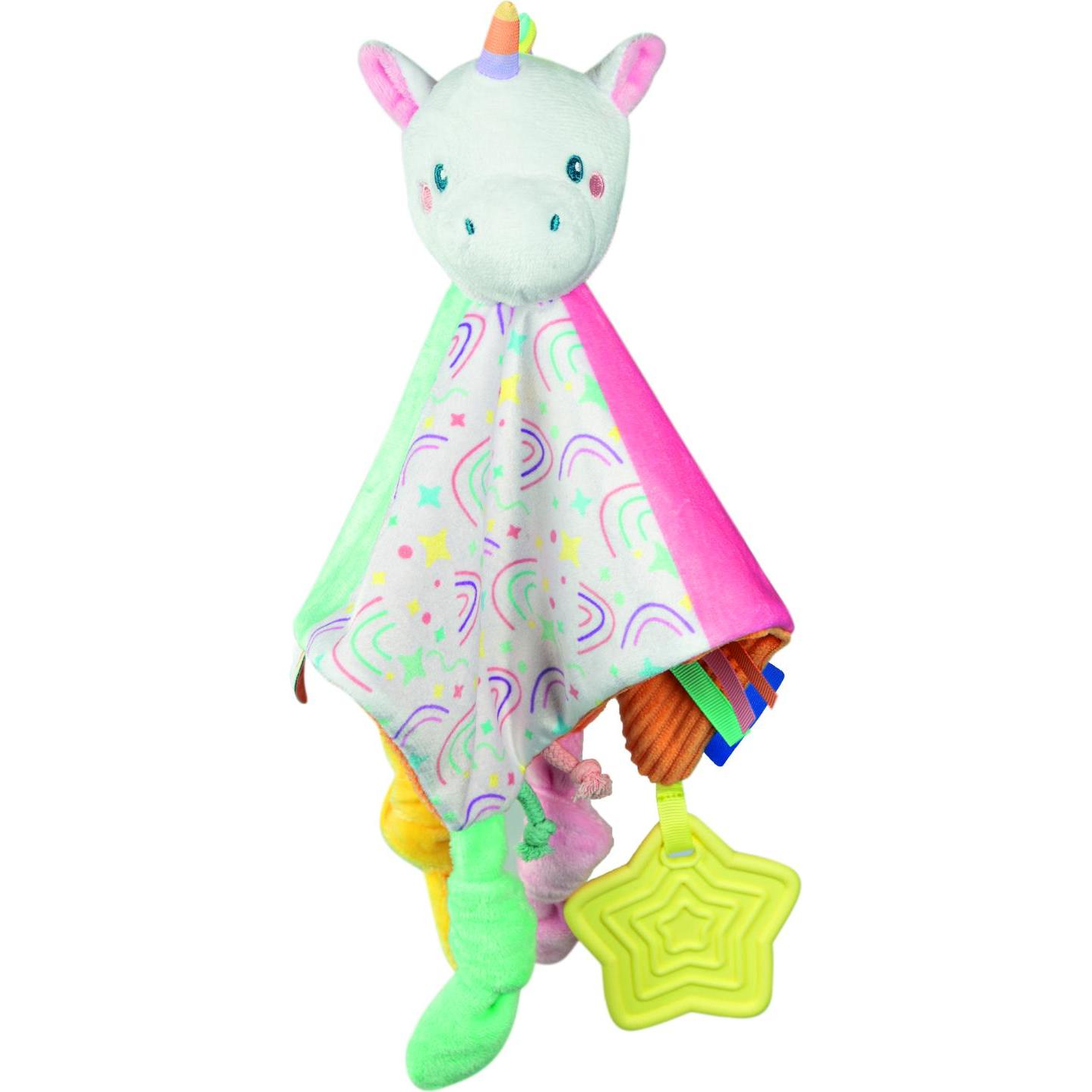 Clementoni, Doudou bebè, Baby-Kuscheltuch Einhorn