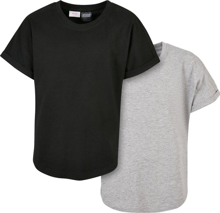 Produktbild Urban Classics Boys Long Shaped Turnup Tee 2-Pack (110, 116)