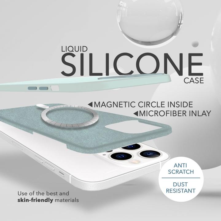 Produktbild Nalia Liquid Silikon Hülle mit MagSafe Funktion & 2x Display Schutzglas (Apple iPhone 14 Pro)