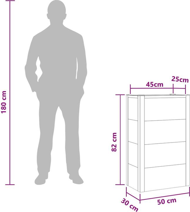 Actual product image vidaXL Hochbeet