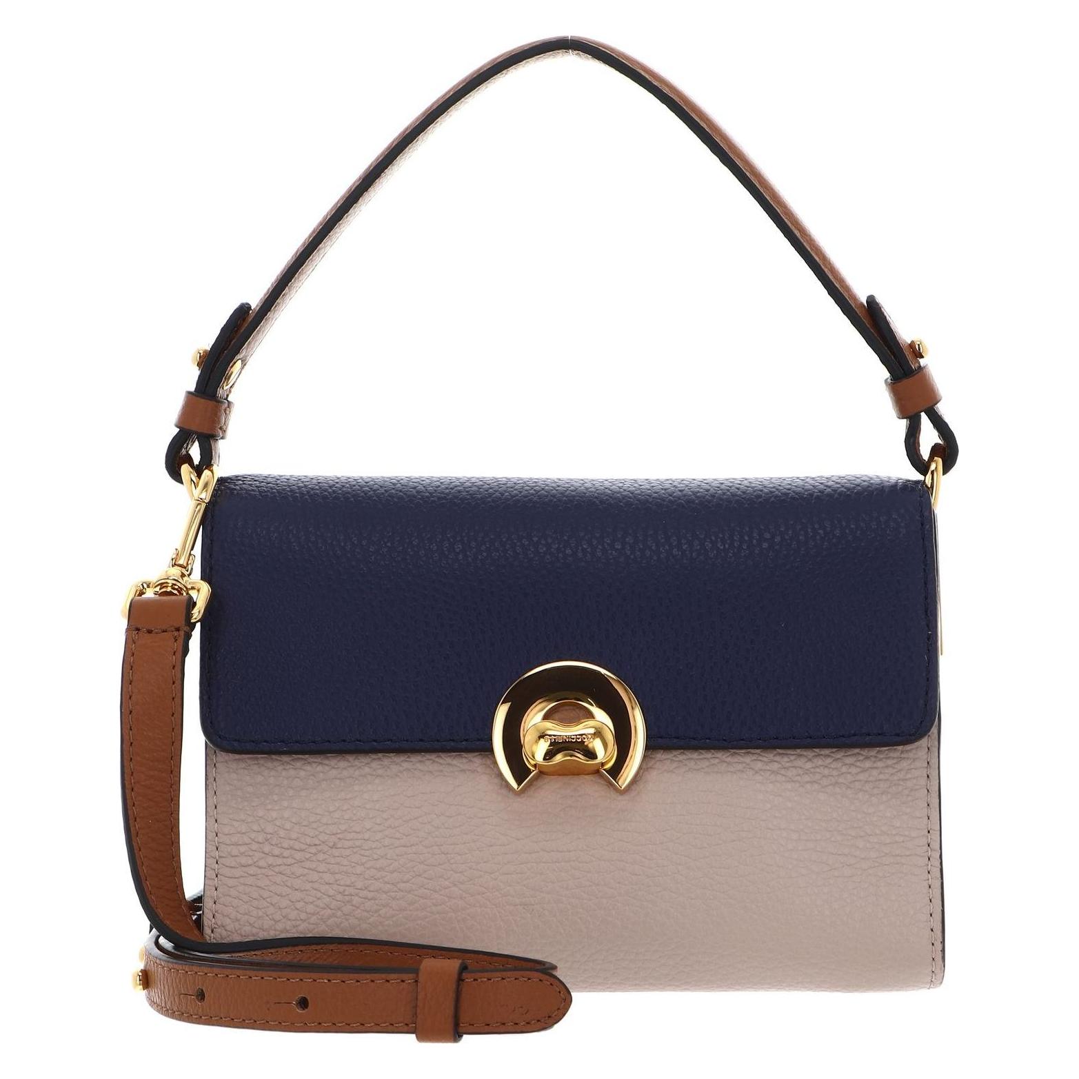 Coccinelle, Damen, Handtasche, Binxie Tricolor Handbag Grained Leather, Mehrfarbig