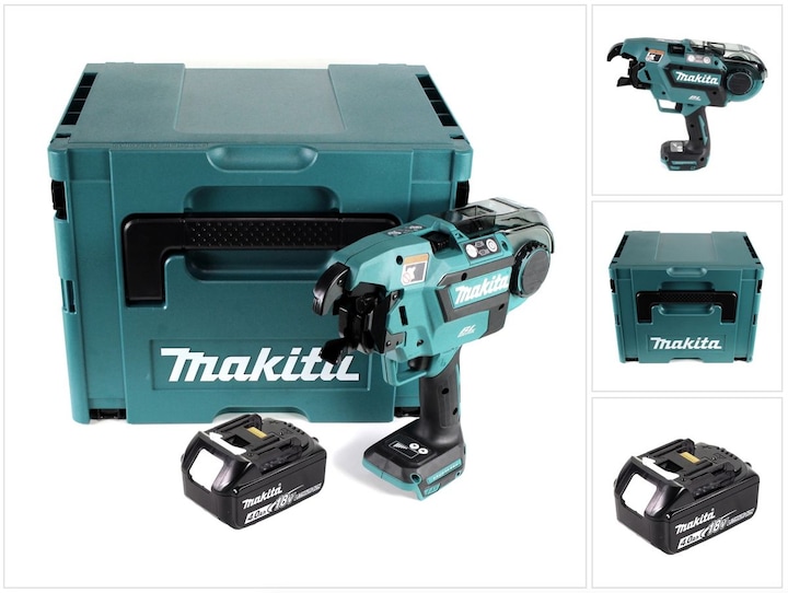 Produktbild Makita DTR 180 M1J Akku Bewehrungsverbinder 18V Brushless für 0,8mm Bindedraht im Makpac + 1x 4,0Ah (Akkubetrieb)