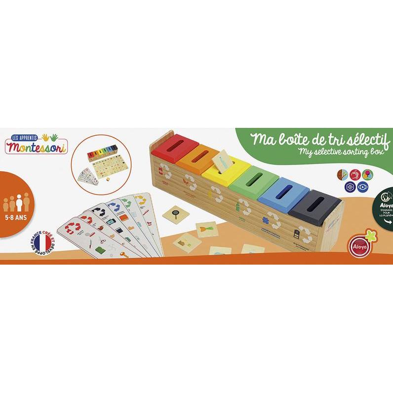 Aloya Boite De Tri Selectif Bois