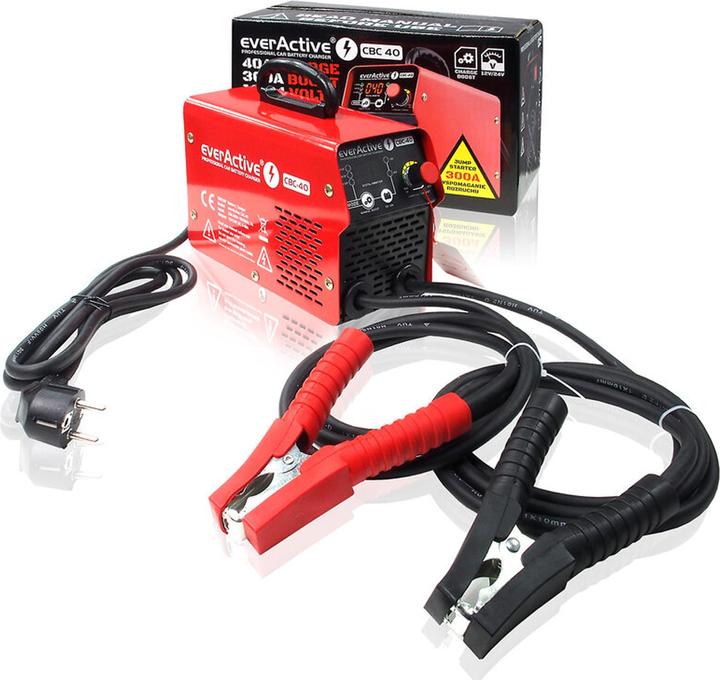 Image du produit Everactive chargeur de batterie automatique inverseur 12 / 24V avec fonction boost 300A (12V, 24V, 60 A)