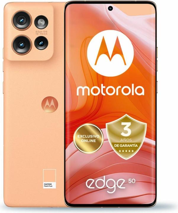 Actual product image Motorola Edge 50 (512 GB, Peach Fuzz, 6.67", Dual SIM, 5G)