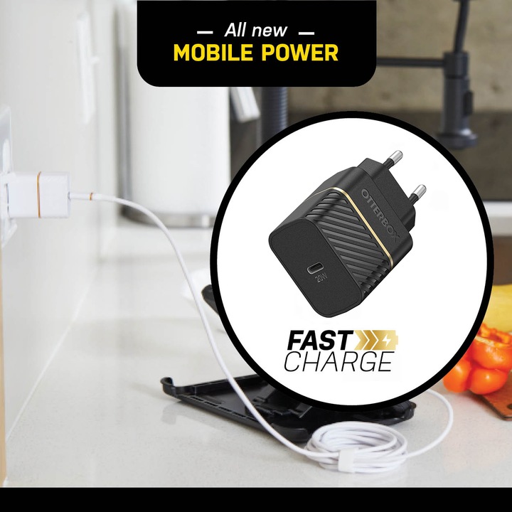 Actual product image OtterBox EU Fast Charge Wall Charger (20 W)
