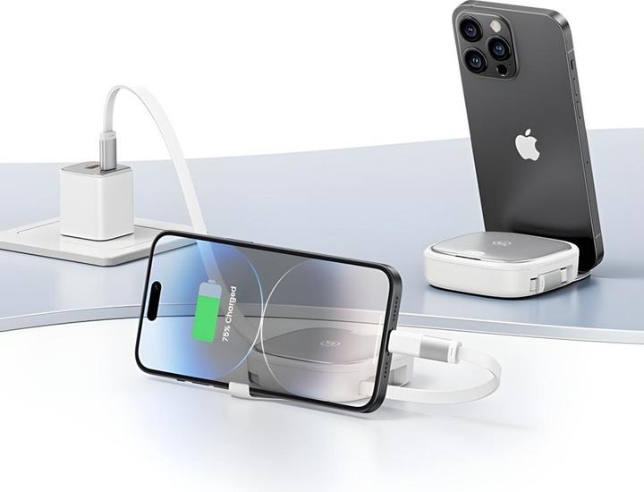 Produktbild Usams Kabel rozwijany 3w1 z pudełkiem MicroUSB/USB-C/Lightning 60W fioletowy/purple SJ650USB03 (US-S (1 m, 60 W)