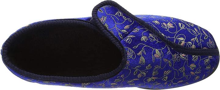 Actual product image Zedzzz Janice slippers with velcro fastening floral pattern (40)