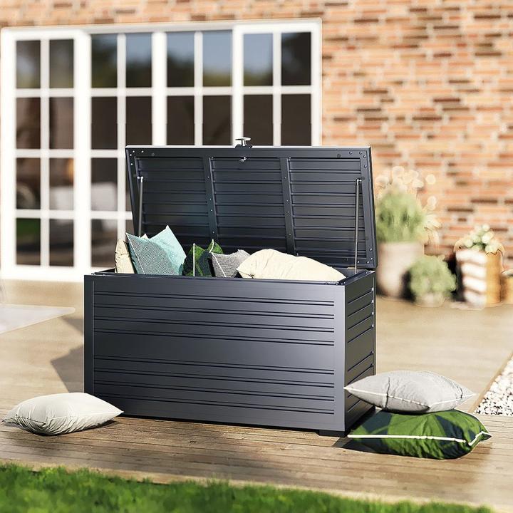 Image du produit Ventaris Coffre de jardin verrouillable | 134 x 62 x 71 cm | 590 litres | Anthracite