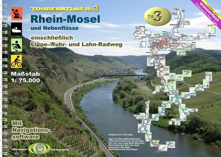 Produktbild TourenAtlas Wasserwandern 03. Rhein-Mosel 75000