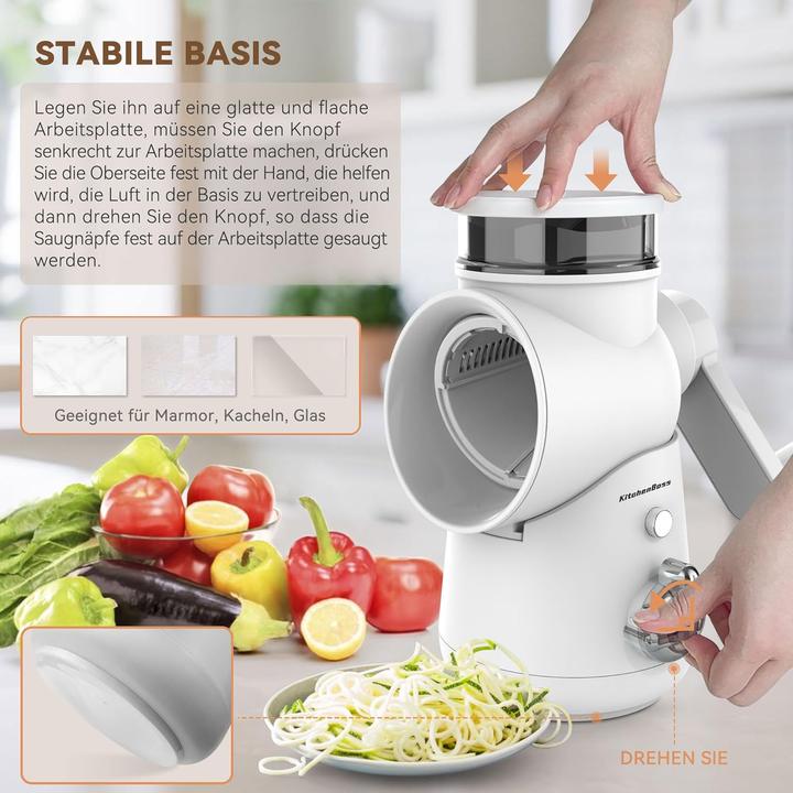 Image du produit KitchenBoss Gemüseschneider mit Kurbel