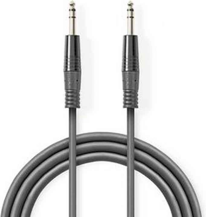 Actual product image Nedis Audio cable compensated 6.35 mm male - 6.35 mm female (1.50 m, 6.3mm jack)