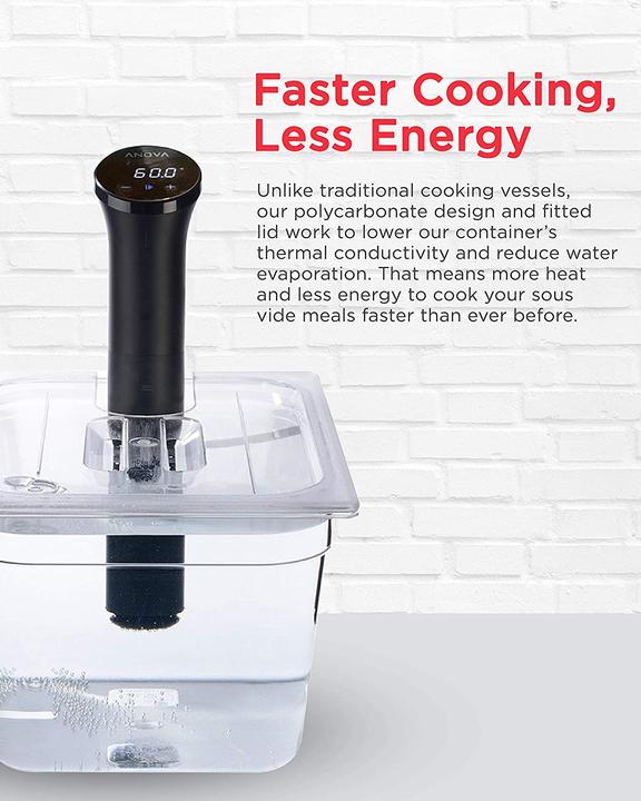 Actual product image Sous Vide Tools Polycarbonate container