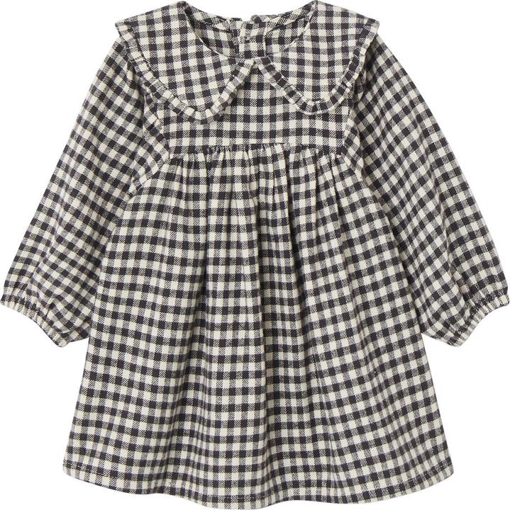Actual product image Vertbaudet Mädchen Baby-Set: Kariertes Kleid, Weste & Haarband (92)