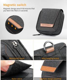 Produktbild K&F Concept 4-Pocket Filter set storage bag KF13.117 (Objektivfilter Tasche, 95 mm)