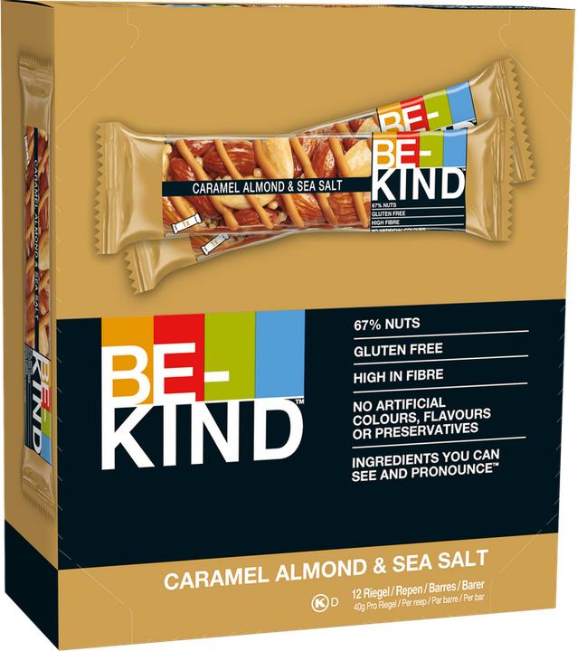 Actual product image Be-Kind Caramel Almond & Sea Salt (12 pcs., 480 g)