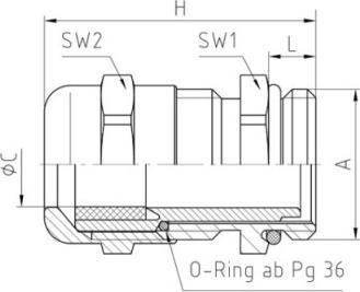 Actual product image Jacob JACO PERFECT cable gland