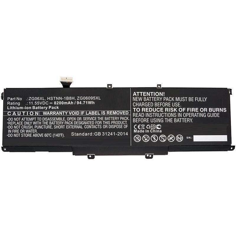 CoreParts Laptop Battery for HP (8200 mAh), Notebook Akku, Schwarz