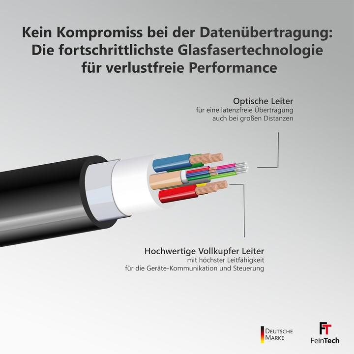 Produktbild FeinTech VMI90080 Optisches HDMI Glasfaser-Hybrid Kabel 8K 60Hz / 4K 120Hz 48 Gbps 8 m (8 m)
