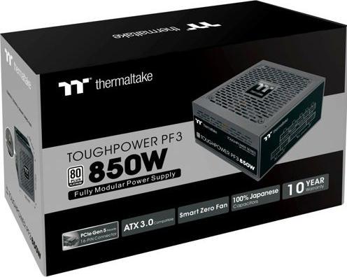 Actual product image Thermaltake ToughPower PF3 850W Gen 5 Power Supply ATX 3.0 80+ Platinum PCle 5.0 (850 W)