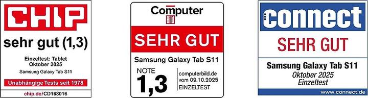 Produktbild Samsung Galaxy Tab S11 (5G, 11", 128 GB, Silver)