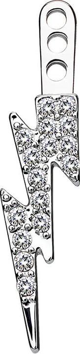 Immagine prodotto Star Piercing Orecchino Orecchino in argento con flash di cristallo a sinistra (Ottone)