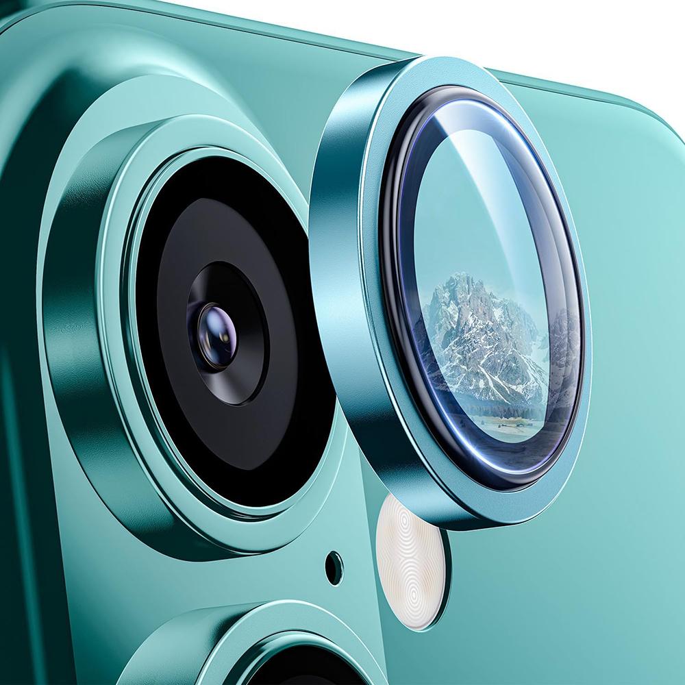 Lito - S+ Camera Glass Protector - iPhone 16 / iPhone 16 Plus - Teal (1 pz., Apple iPhone 16, Apple iPhone 16 Plus), Pellicola protettiva smartphone, 