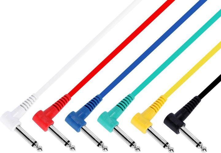 Image du produit Adam Hall 3 STAR IRR 0030 SET - Jeu de 6 câbles patch de différentes couleurs cliquet d'angle TS | 0.3 m (0.30 m)