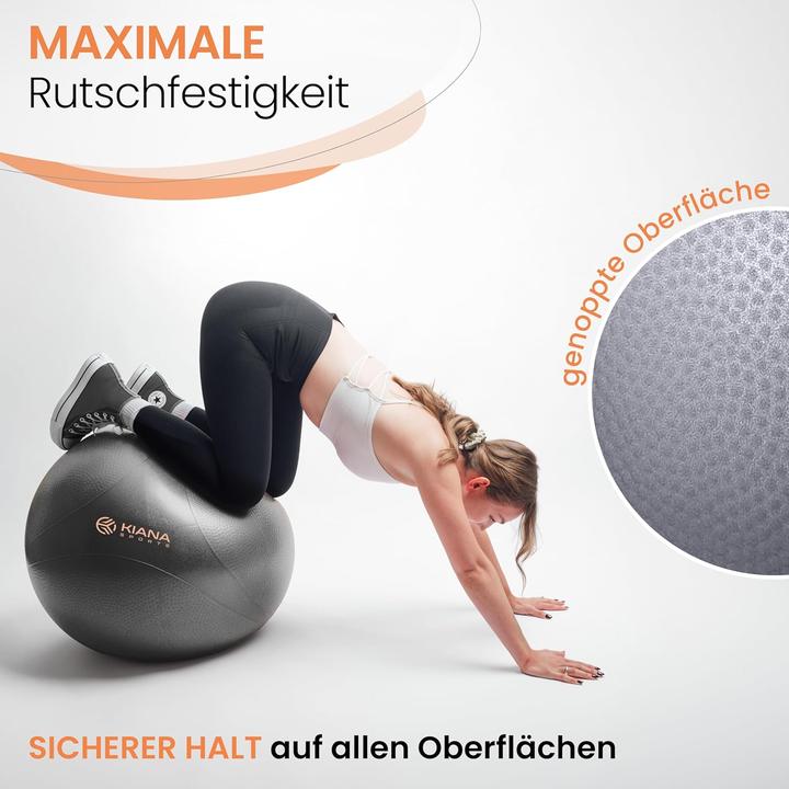 Actual product image Kiana sports Gymnastik- und Sitzball mit Noppen, inkl. Pumpe