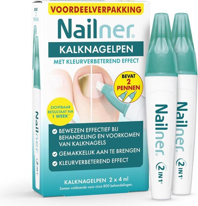 Immagine prodotto Nailner Trattamento per unghie alla calce 2 in 1 Penna per unghie alla calce - Contiene 2 penne