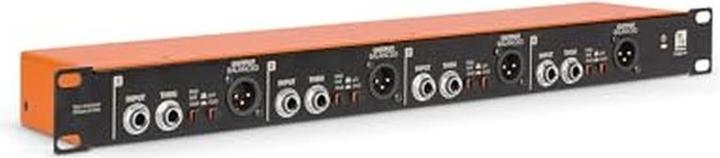 Immagine prodotto Palmer Audio BRIDGE 4A - DI box attiva a 4 canali in formato rack da 19 pollici (Scatola DI)