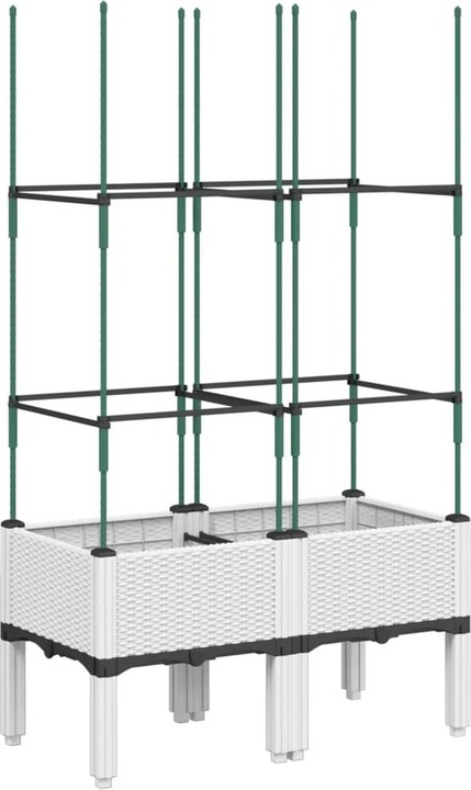 Actual product image VidaXL Planter with trellis PP