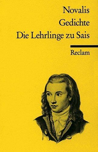 Produktbild Gedichte/Die Lehrlinge zu Sais (Deutsch, Novalis, 2001)