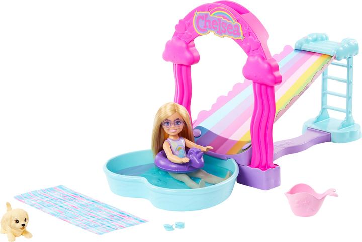 Actual product image Mattel Barbie Chelsea water slide playset