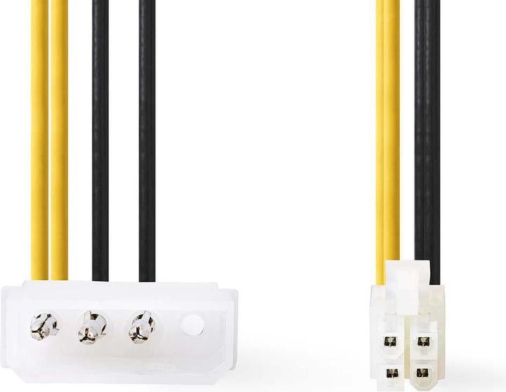 Immagine prodotto Nedis CCGP74340VA015 Cavo di alimentazione interna 0,15 m - Cavo di alimentazione interna (0,15 m, P4 (U/UTP, CAT5e, 0.15 m)